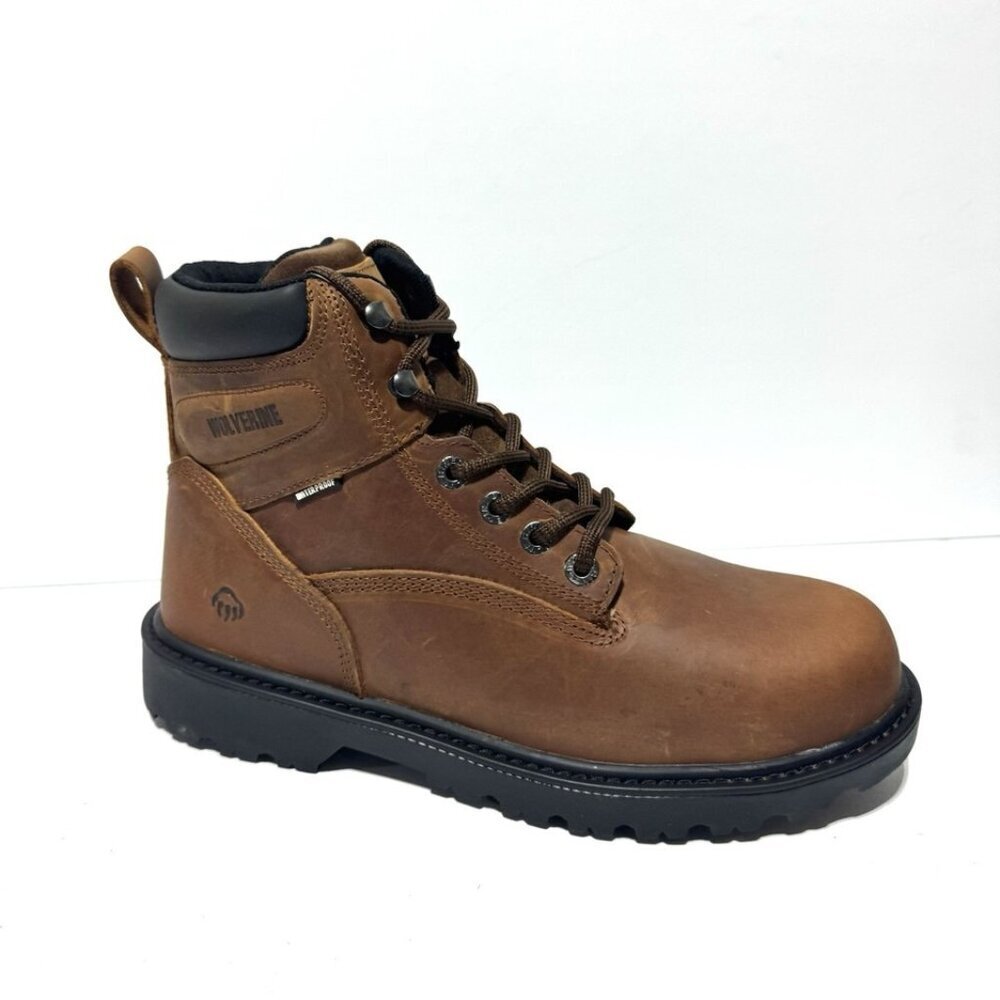 Wolverine Men’s FloorHand Steel Toe Boots Brown Size 10 M
